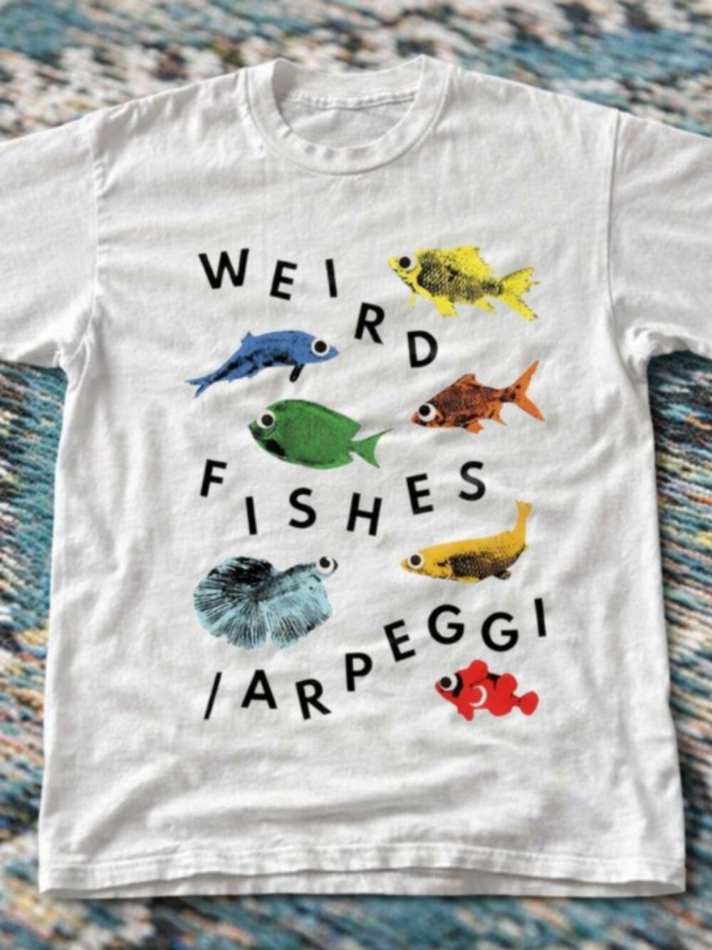 Weird Fishes Arpeggi Fish Graphic Tee White T Shirt